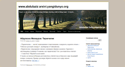 Desktop Screenshot of abdulazizarxivi.yangidunyo.org